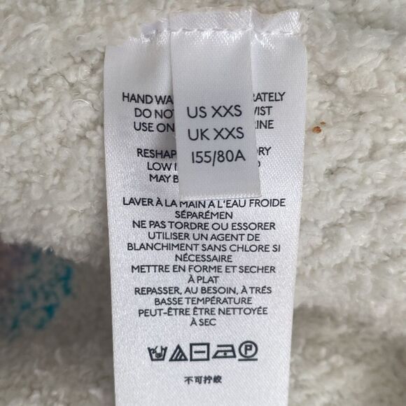 Anthropologie Pilcro Selene Sweater Aztec Rainbow Multi Color Relaxed sz XXS NWT - Picture 8 of 11